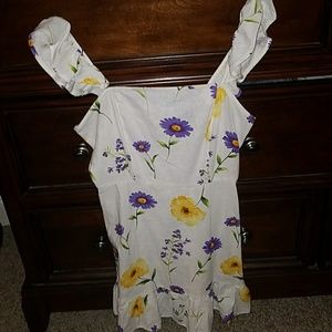 Linen spring dress
